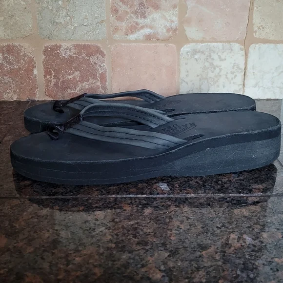 RAINBOW Platform Flip Flops 10 - Picture 3 of 5